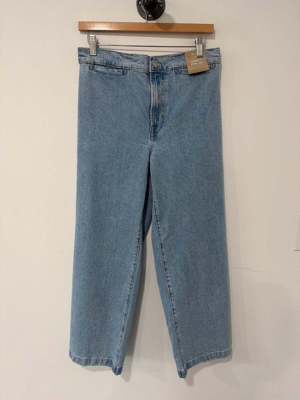 NWT Madewell Emmett Wide Leg Jeans Blue Size 28